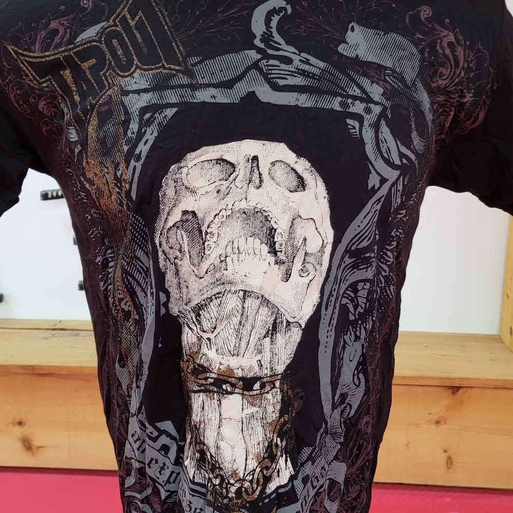 NWT TapOut Premium Tee Condemned Design Black Size XL 100% Cotton
